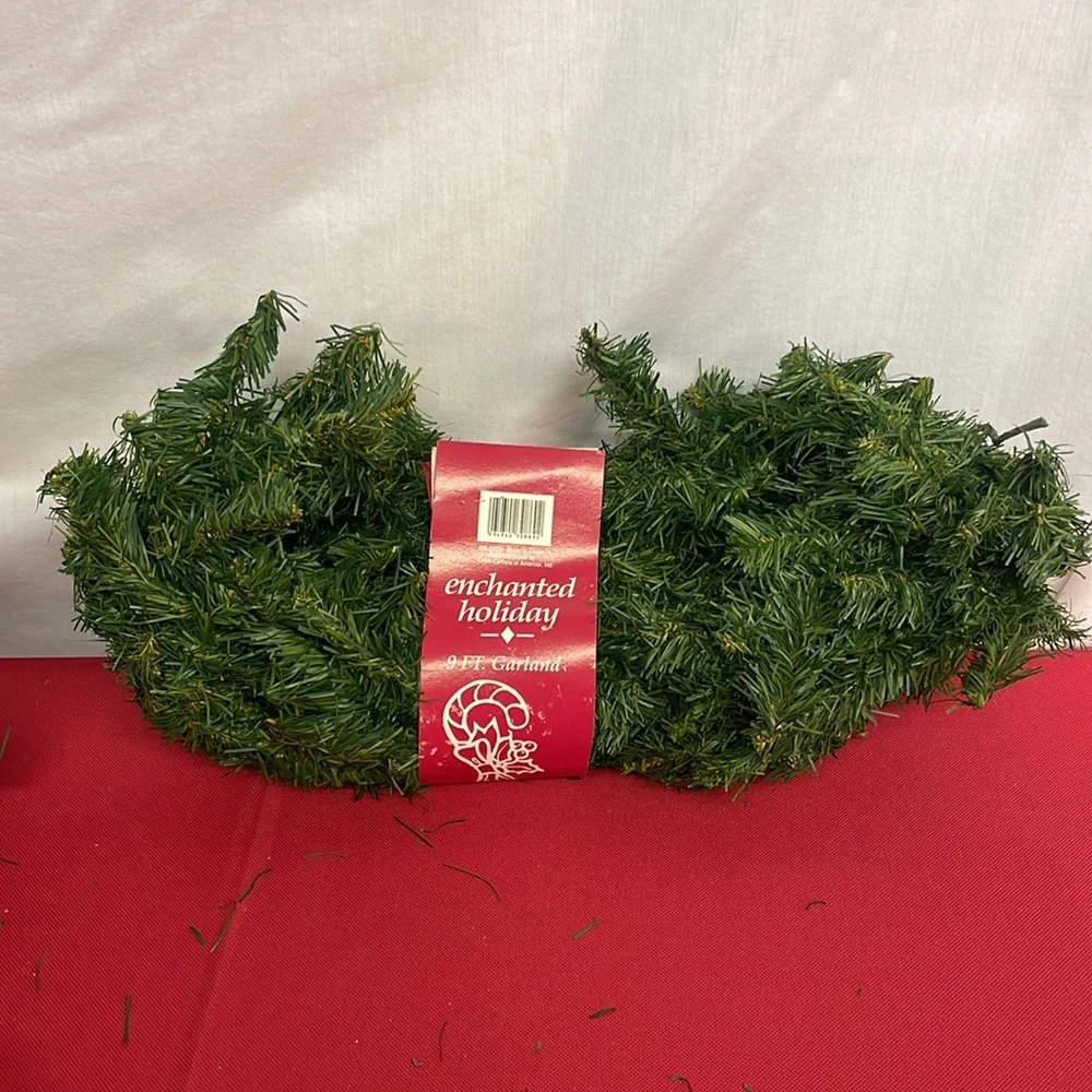 Enchanted Holiday 9Ft Garland Lot of 3